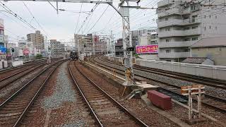 阪急中津駅を宝塚線の急行梅田行きが通過！宝塚線の普通雲雀丘花屋敷行きと神戸線の普通神戸三宮行きが同時到着！ 共に1000系 8000系の普通梅田行きも到着しました！