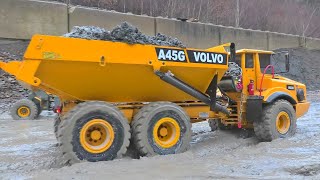 Epic Volvo A45G Construction in MUD! Heavy Work | MUST SEE!