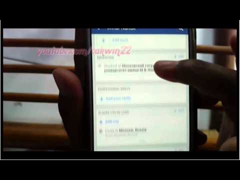 Android Phone : How to Add NickName on Facebook App Android Phone : How to Add NickName on Facebook App