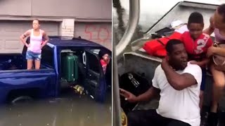 Man Rescues 6-Year-Old Nephew Stranded With Family From Harvey Flood