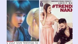animated love song video | trending nakhra | cute love status song | Amrit Maan | Ginni Kapoor