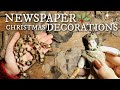 We Make Original Found 1930`s Newspaper Miniature Christmas Decorations!