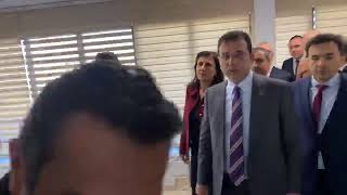 İBB Başkanı Ekrem İmamoğlu, ortak masa toplantıları kapsamında Sancaktepe Belediyesi’nde.