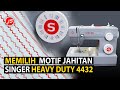 Motif Jahitan Singer Heavy Duty 4432