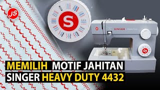 Motif Jahitan Singer Heavy Duty 4432