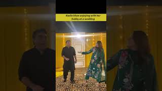 Nadia and hubby dance at a wedding #nadiakhan #coupledance #wedding #viralshort #shortsfeed #enjoy