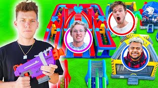 INSANE Nerf Hide and Seek in Inflatable City