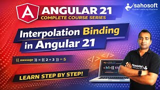 Interpolation in Angular 21 | Data Binding | Angular 21 Tutorials in Hindi #angular