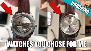 Double Watch Unboxing (GearBest) - Guanqin and Forsining // Mystery Boxes