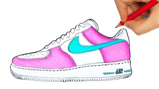 HOW TO DRAW A SHOES | DRAWING NIKE SHOES