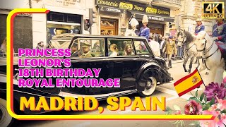 Witness the Elegance: Spain's Princess Leonor's 18th Birthday with the Royal Entourage in Madrid