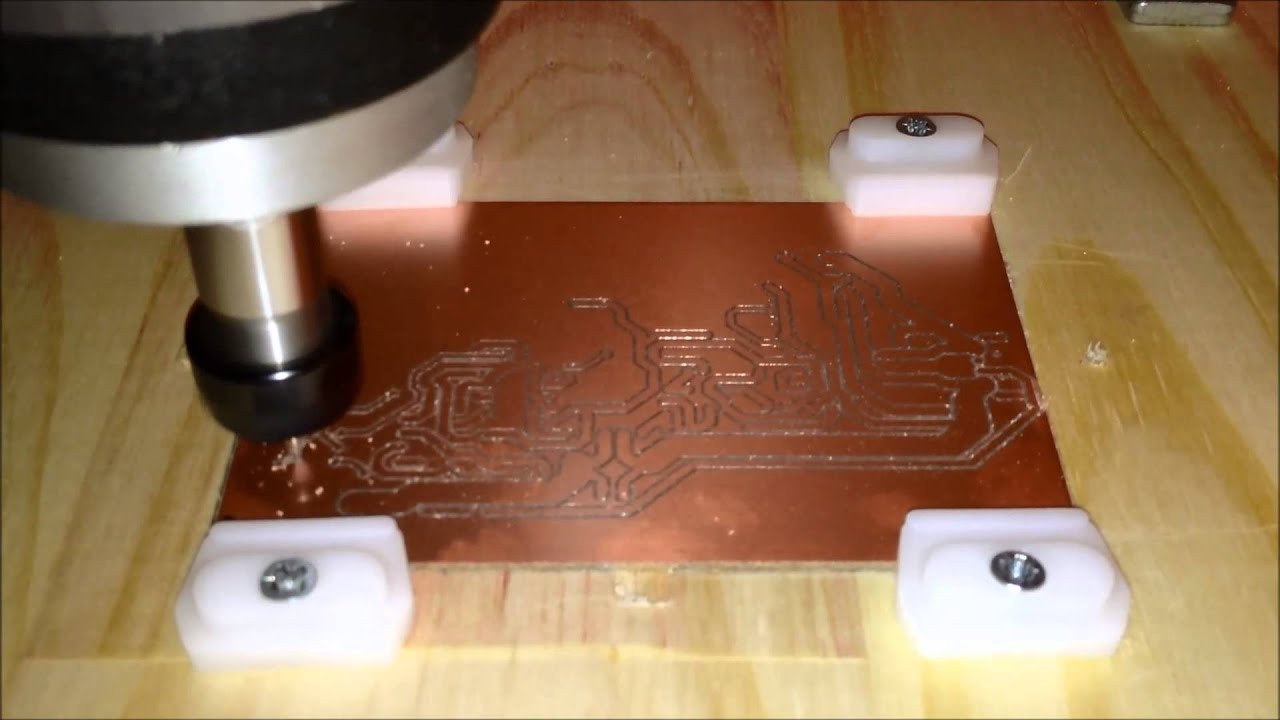 PCB CNC Engraving - YouTube