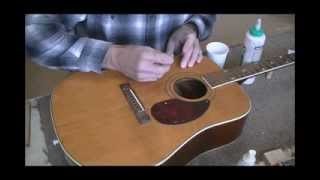 006 RSW Kay Guitar Top Crack Repair Part 1