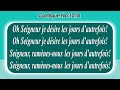 No 1018-Oh Seigneur je désire les jours d’autrefois