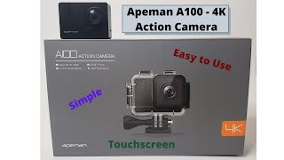 Unboxing the APEMAN A100 Action Camera! User Friendly Touchscreen!