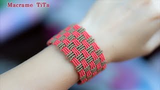 Macrame tutorial: How to make Macrame Chessboard Bracelet: Simple, Delicate, Easy