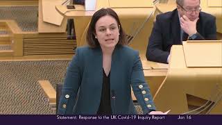 Ministerial Statement: Scottish Government’s Response to the UK Covid-19 Inquiry - 16 January 2025