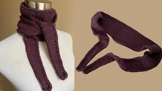 Tuto crochet écharpe style Sophie scarf ou foulard Montmartre avec une bordure Icord