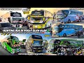 FULL BUS TELOLET BASURI‼️hunting bus trip anyer di pusat oleh oleh cm7 banten🤩banyak bus artis!!