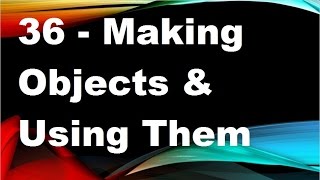 java tutorials urdu NFN 36 Making objects and using them