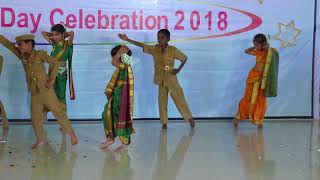 Polic walya cycle walya - HD English Medium School Gathering Dance - 2017-18