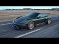 4K PORSCHE 718 GT4  l  JCR Porsche Exhaust  l  VOSSEN Wheels  l  Full Vinyl Wrap