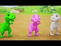 🌈go go dino bermain dan belajar warna 20min kompilasi kartun anak dinosaurus gogodino bahasa