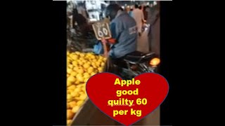 Apples on wholesale rate per || Sasta bazar Dheri hasanabad Rawalpindi || Apples Rs 60/- per Kg