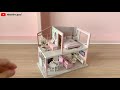 diy miniature dollhouse kit warm the heart of life full pink house relaxing satisfying video