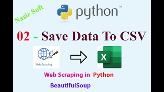 02 - Save Data to CSV | BeautifulSoup | Web Scraping Using Python