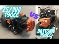 Zongshen/Vini 190cc(2valve) Vs Daytona 190cc (4valve) (Sound)