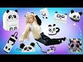 ¡ADORABLE! 😍🐼 Manualidades de estilo panda para tu muñeca || Bricolajes kawaii por Sam