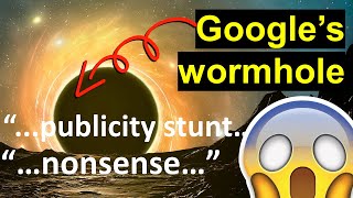 Is the wormhole in Google's quantum computer actually ... \