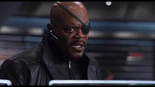 Director Fury argues with Gideon Malick - The Avengers (Whedon, 2012)