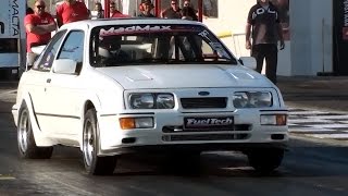 Ford Sierra Cosworth runs 10.49 at 126 mph