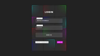 Modern Login Form using Html CSS & Javascript with Flashlight Hover Effect