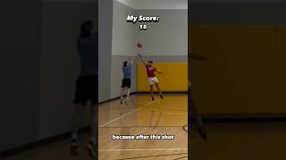 Three pointer only basketball CHALLENGE! #shorts