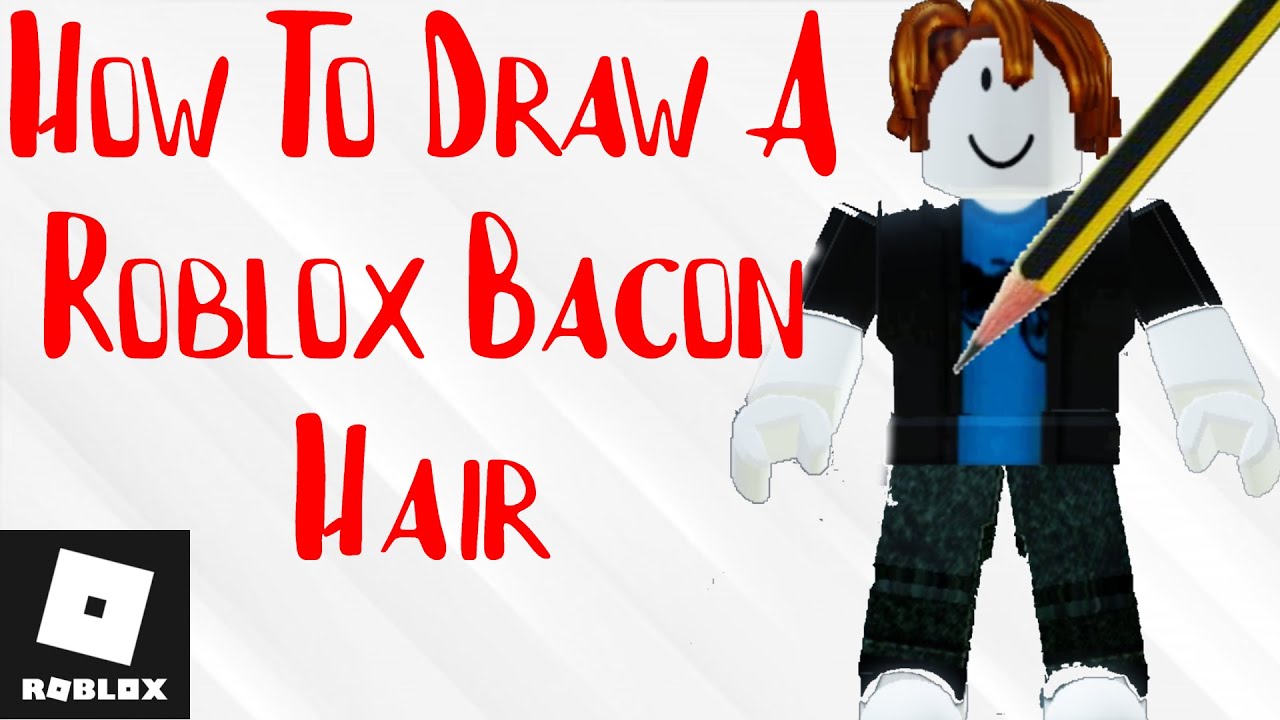 How To DRAW A Bacon Hair From ROBLOX! - YouTube