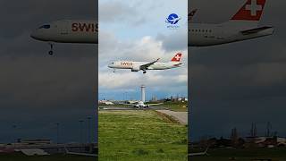 Airbus A220-300, Swiss (HB-JCD), landing in Lisbon from  Geneva (SWR32F) - 01/02/2025