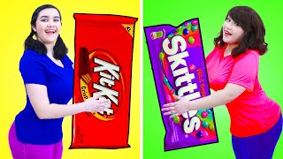 FUNNY WAYS TO SNEAK CANDY INTO CLASS CHALLENGE | CRAZY SITUATIONS & EDIBLE DIY BY CRAFTY HACKS PLUS
