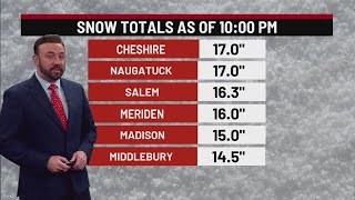 Connecticut inches closer to breaking state snowfall record