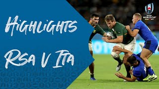 Highlights: South Africa 49-3 Italy - Rugby World Cup 2019