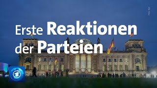 Bundestagswahl 2021: Erste Reaktionen der Parteien