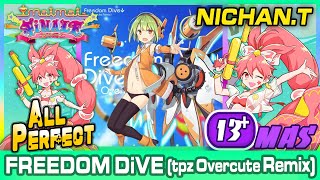 [Maimai リクエスト] FREEDOM DiVE (tpz Overcute Remix) (MASTER/13+) ALL PERFECT *60fps*