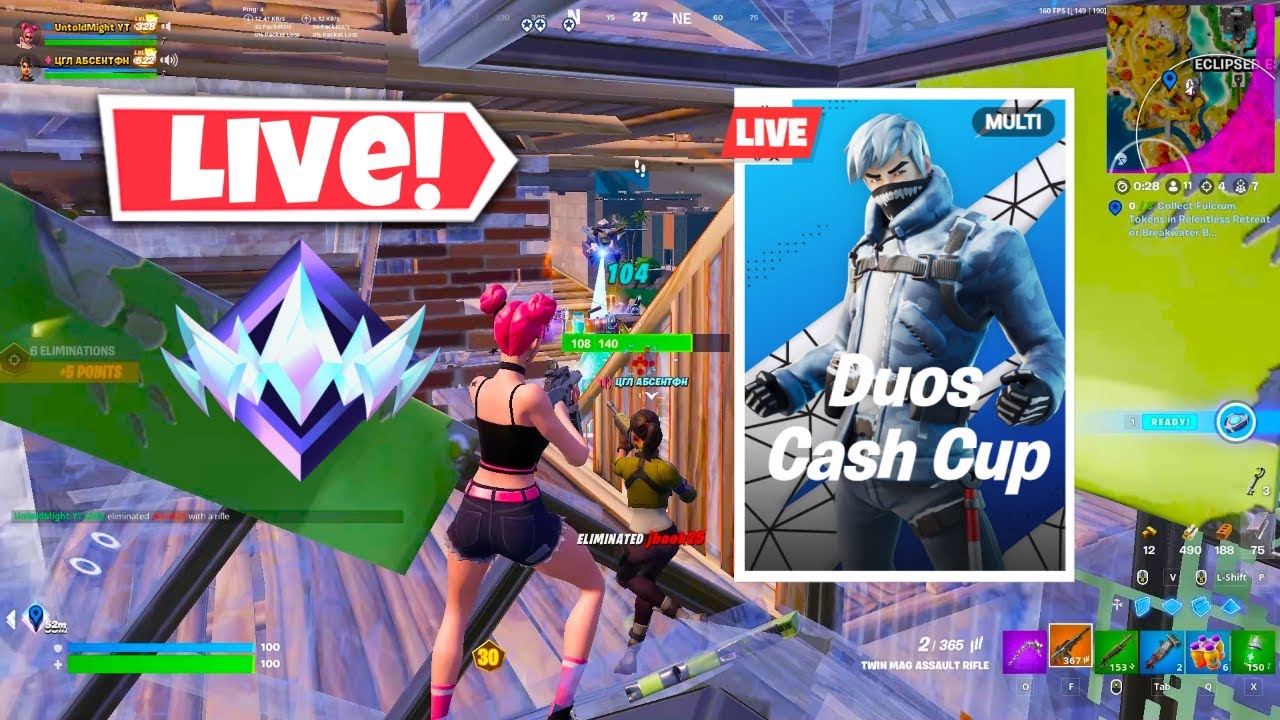 Fortnite Battle Royale Mix-up Monday Duos Tournament Live | !tiktoklive ...