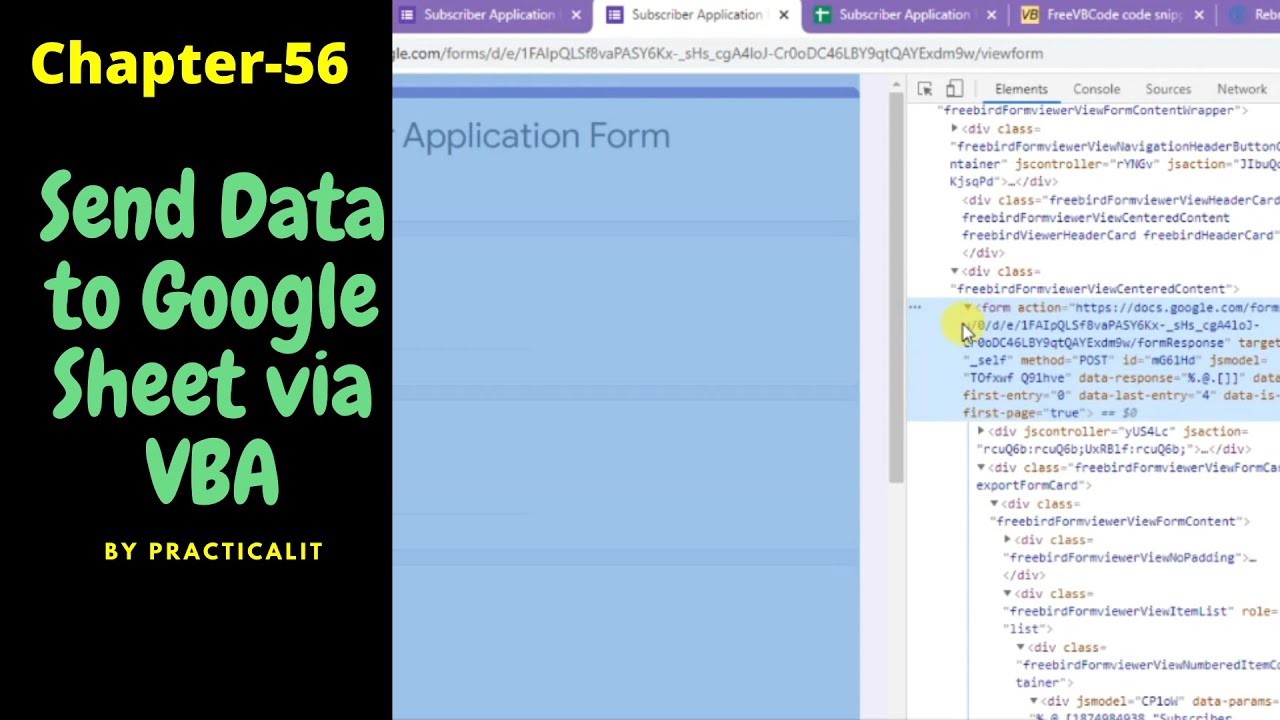 VBA - Google Sheet Automation | Push Data To Google Sheet From Excel ...