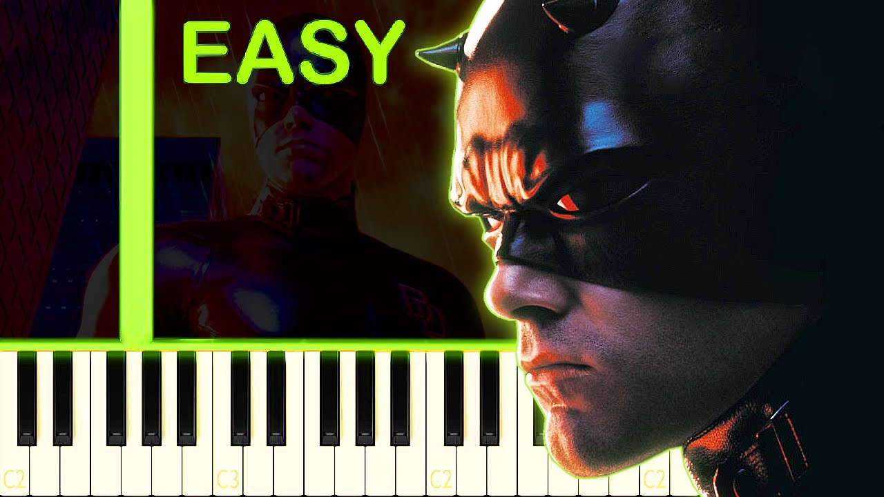 Daredevil 2003 Theme Easy Piano Tutorial Youtube