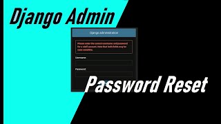 How to Change Django Superuser Admin Password | Easy Step-by-Step Guide | Get superuser password