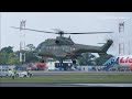 Helikopter Super Puma TNI AU Landing di Bandara Syamsudin Noor Banjarmasin