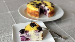 Easiest Blueberry Yogurt Cake / No Added Sugar, No Oil, No Flour / Gluten Free Recipe